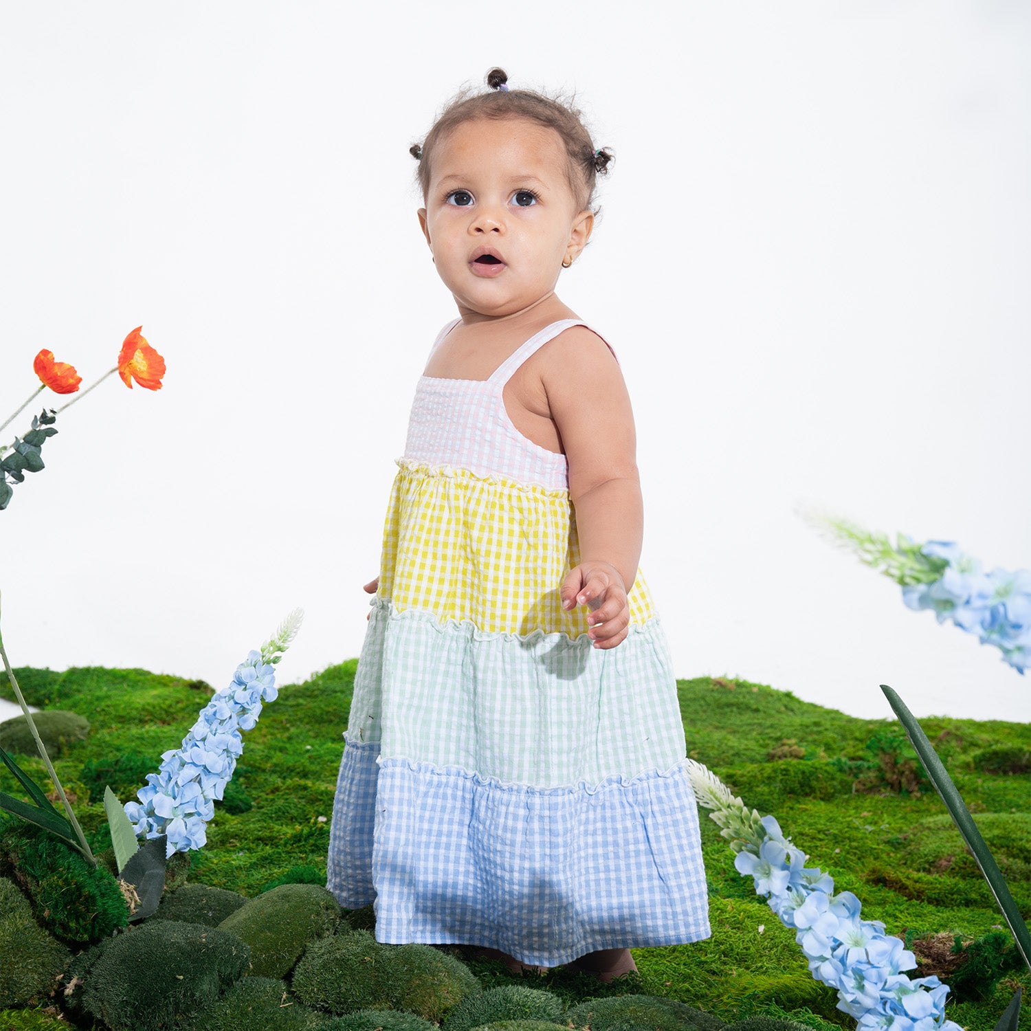 Magnetic Dress & Diaper Cover Set - Multi Gingham 18-24M Magnetic Dress & Diaper Cover Set - Multi Gingham 18-24M