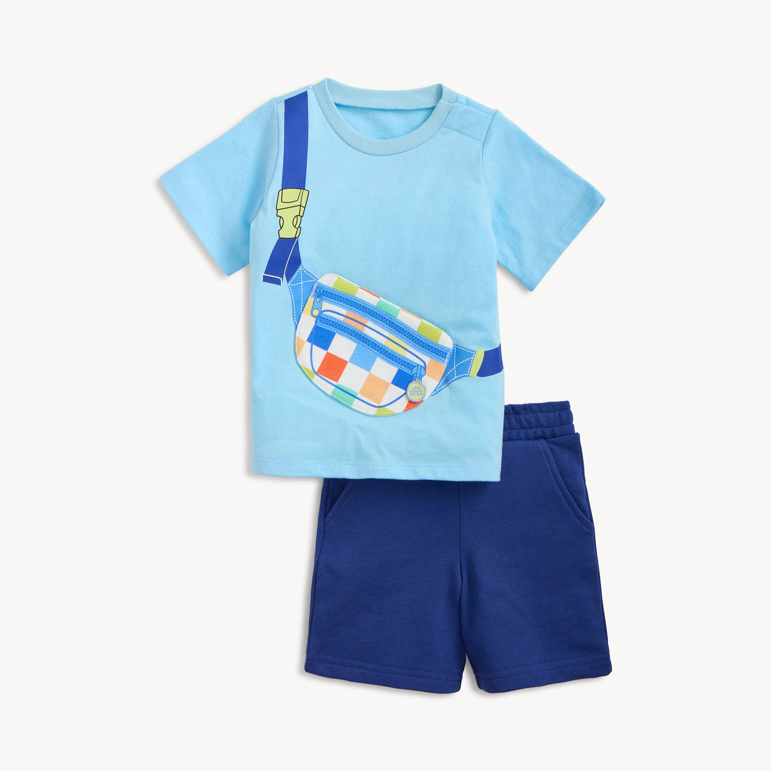 Magnetic T-Shirt with Fidget Pocket with Shorts Set