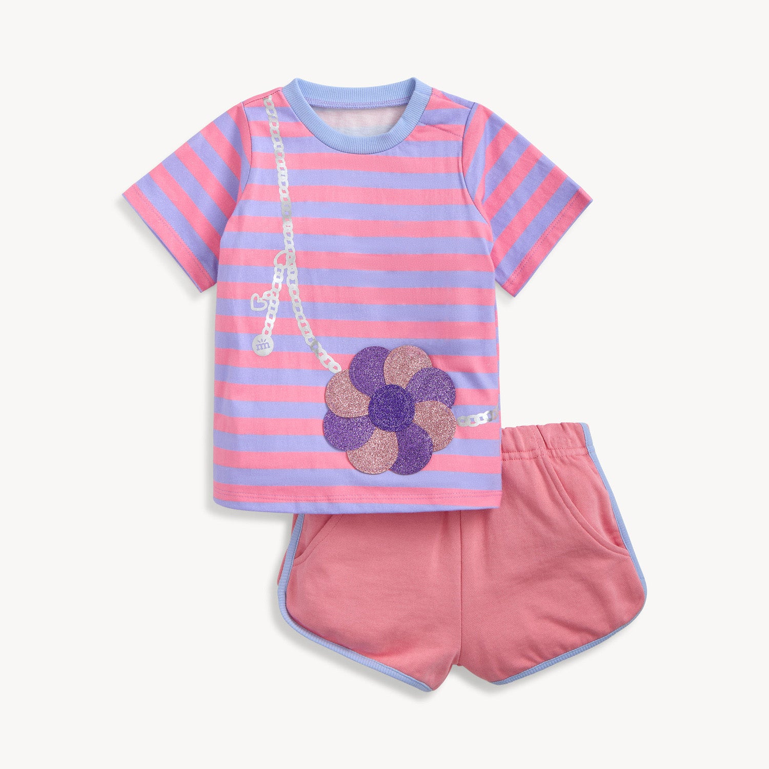 Magnetic T-Shirt with Fidget Pocket with Shorts Set