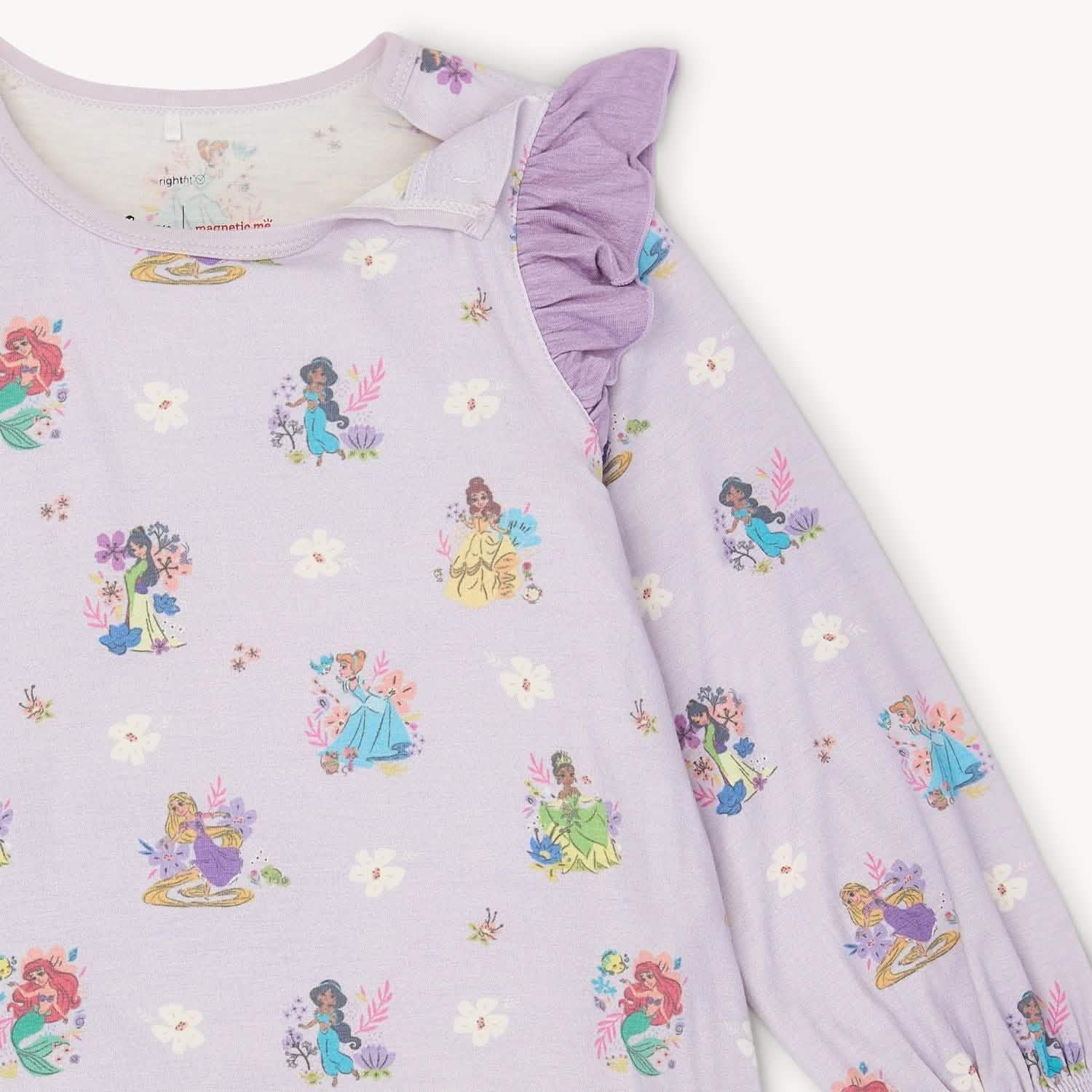 disney princess purple dress Disney Princess RightFit Magnetic Long Sleeve Nightgown, 7Y
