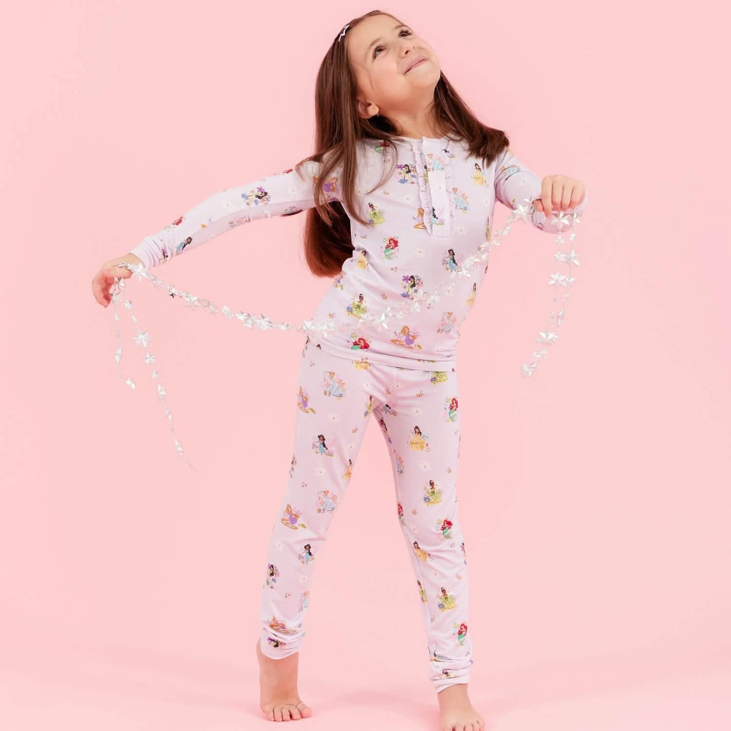 Disney | Magnetic Me Princess modal magnetic no drama pajama kids long sleeve set