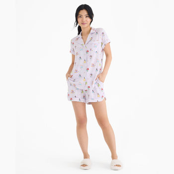 Disney | Magnetic Me Princess women's modal magnetic classic with a twist short sleeve pajama set