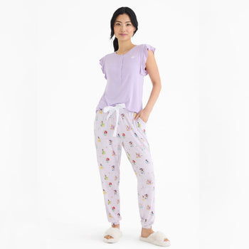 Disney | Magnetic Me Princess women's modal magnetic short sleeve jogger set