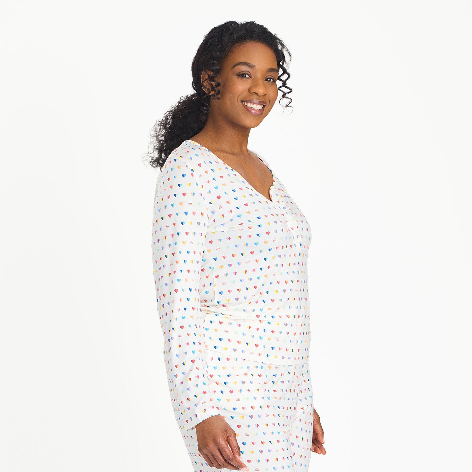 Magnetic Me women's magnetic signature pj set with magnetic closures down the front, view 5