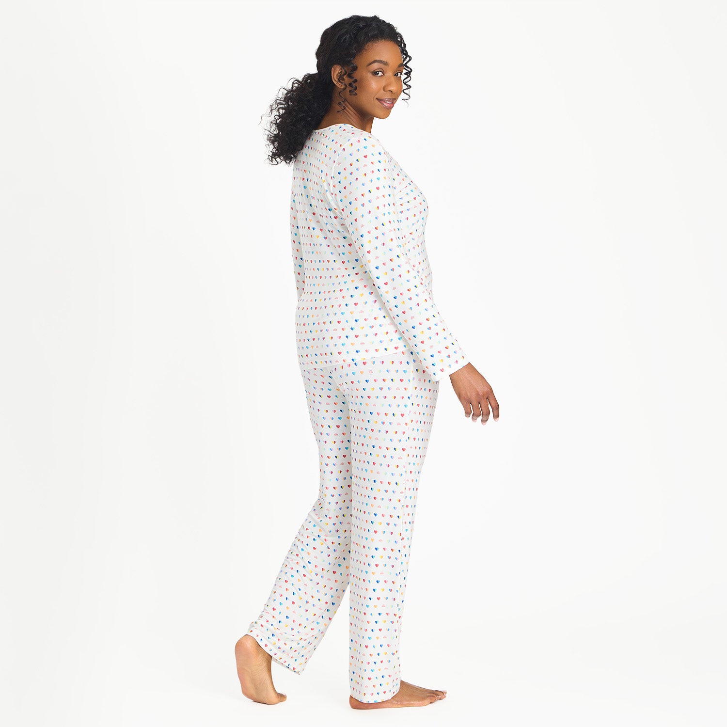Magnetic Me women's magnetic signature pj set with magnetic closures down the front, view 6