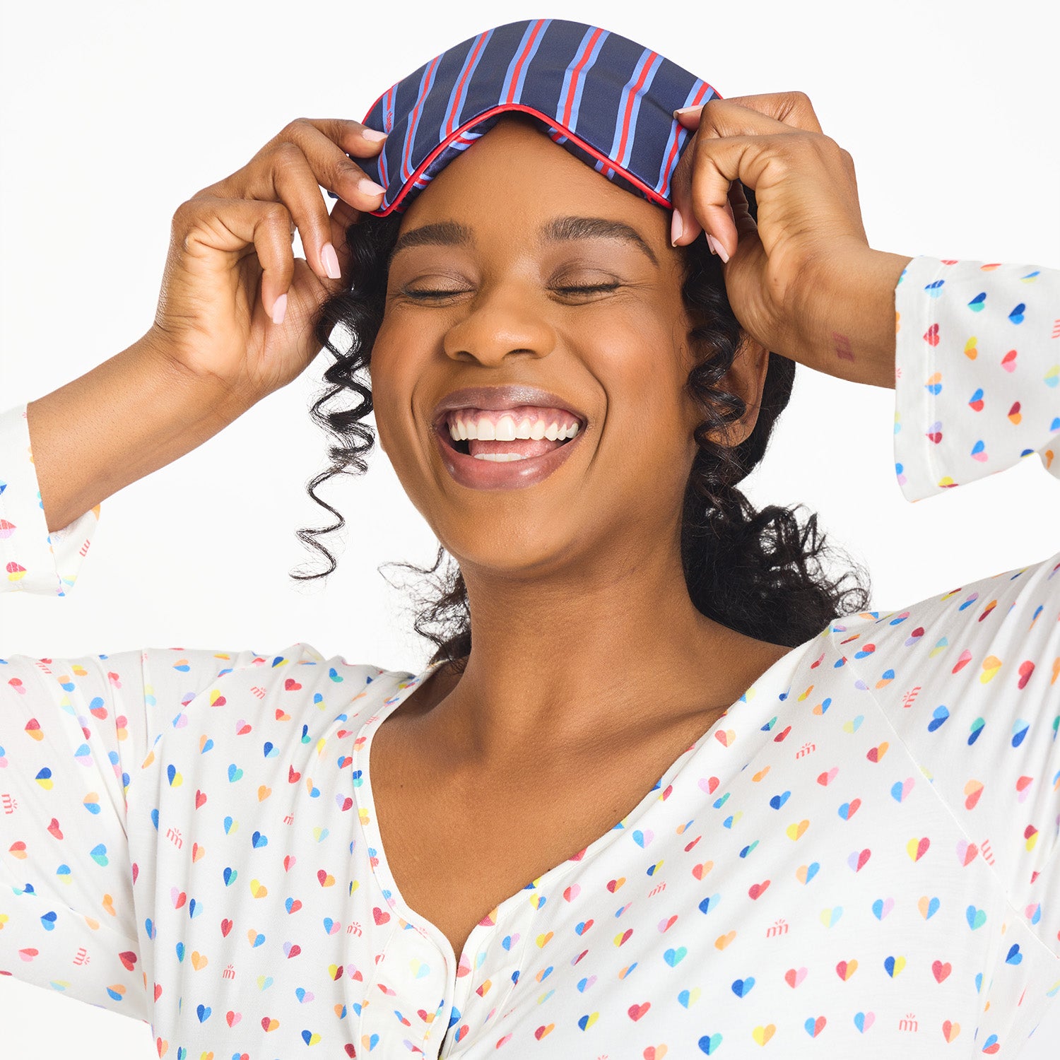 Magnetic Me women's magnetic signature pj set with magnetic closures down the front, view 7