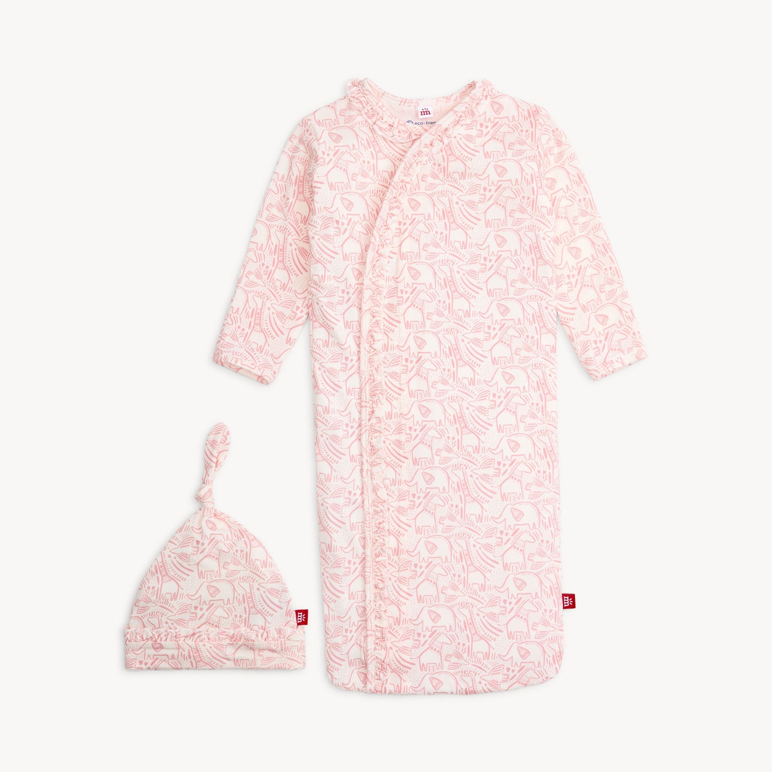 Magnetic Gown & Hat Set with Ruffle