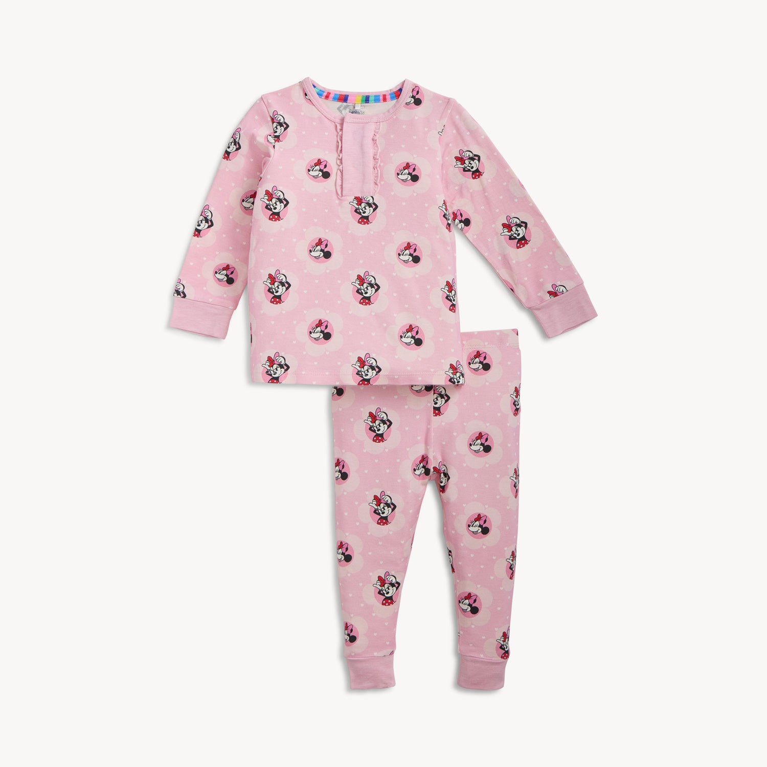 Magnetic PJ Set With Ruffle Placket