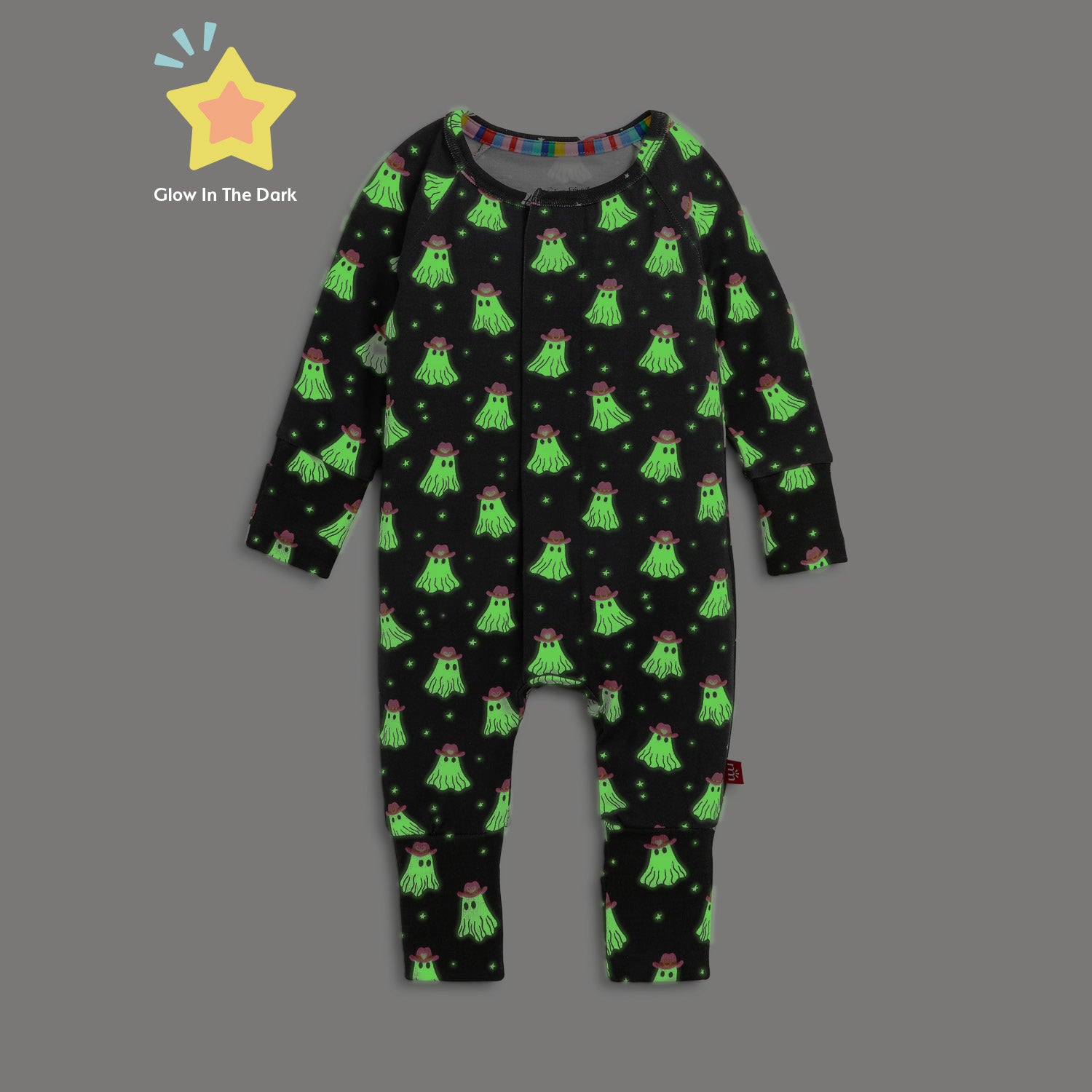 Magnetic Me magnetic convertible coverall with magnetic closures down the front, view 2