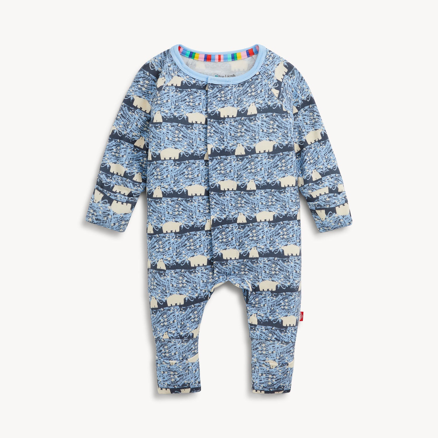 Magnetic Me magnetic convertible coverall with magnetic closures down the front, view 3