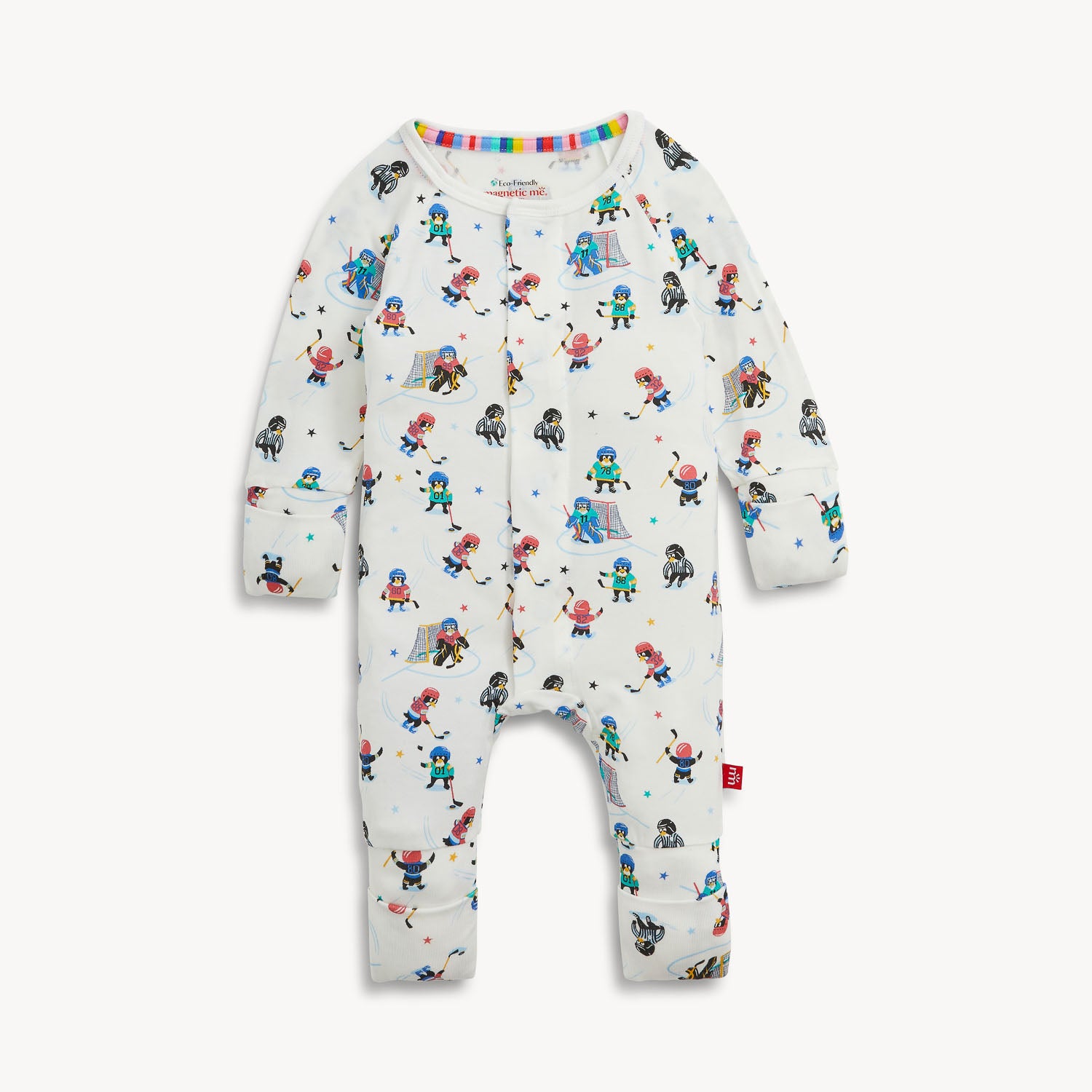 Magnetic Me magnetic convertible coverall with magnetic closures down the front, view 3