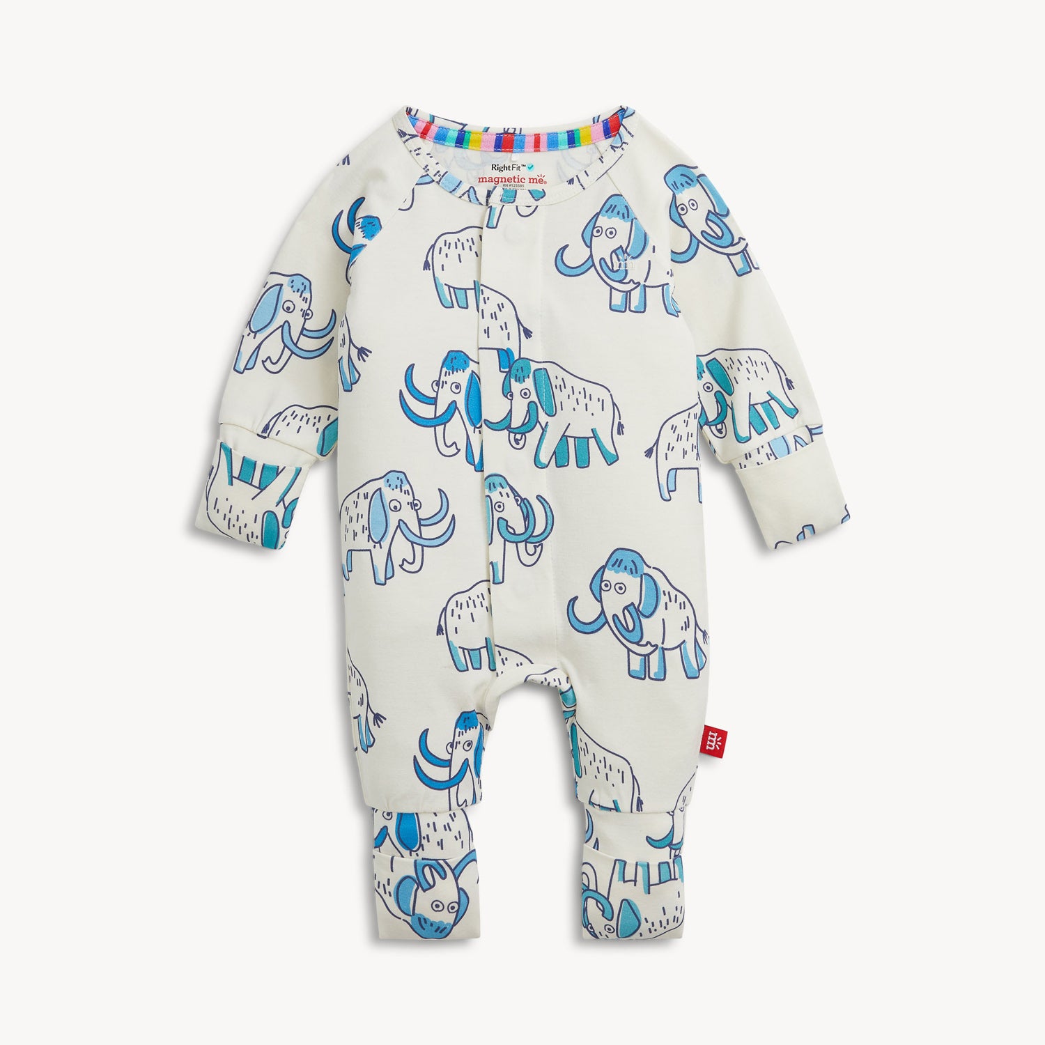 Magnetic Me magnetic convertible coverall with magnetic closures down the front, view 3