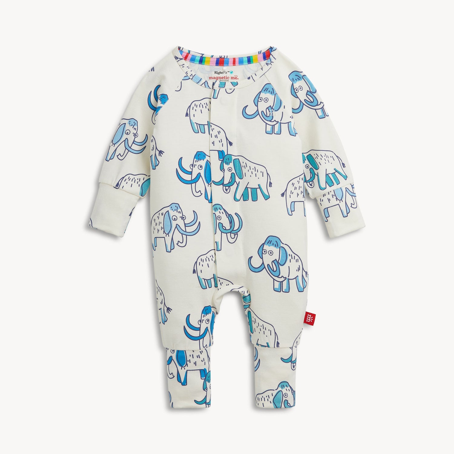 Magnetic Me magnetic convertible coverall with magnetic closures down the front, front view