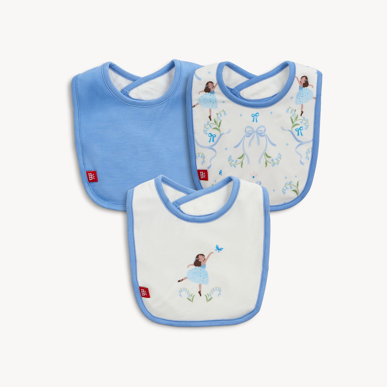 Magnetic Me magnetic bib 3-pack with magnetic neck closure