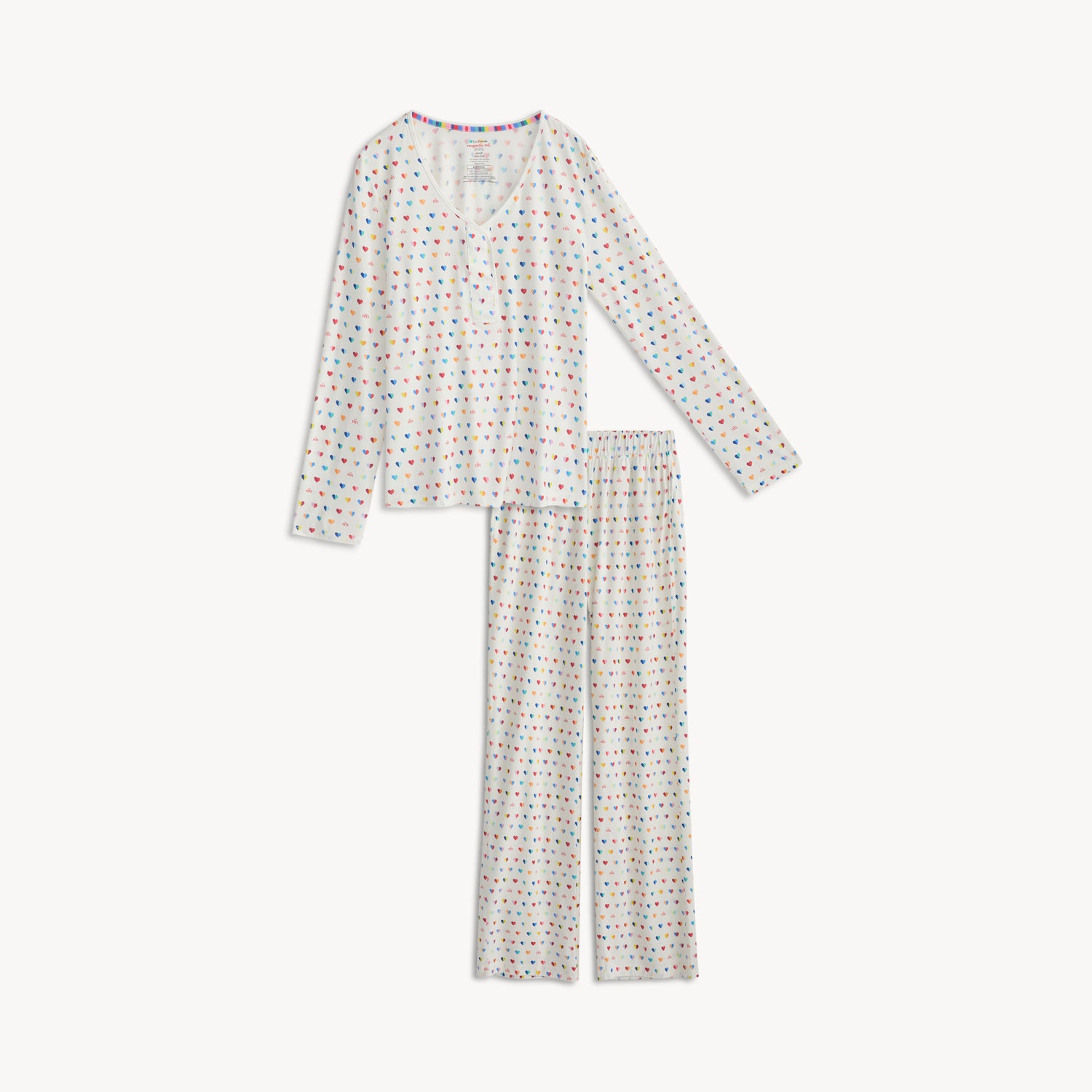 Magnetic Me women's magnetic signature pj set with magnetic closures down the front, view 2