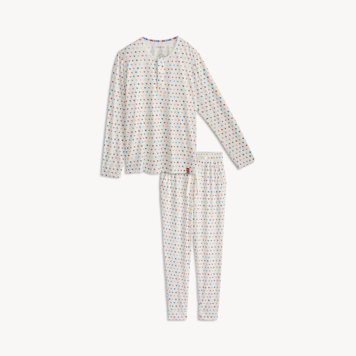Magnetic Me men's magnetic signature pj set with magnetic closures down the front, front view