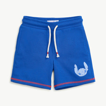 Stitch blue cotton magnetic shorts