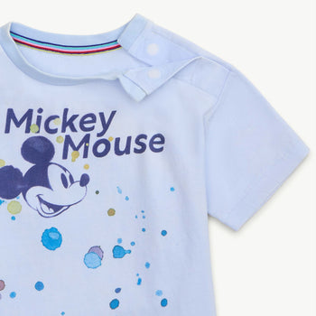 Disney | Magnetic Me Mickey Splatter cotton magnetic crewneck t-shirt