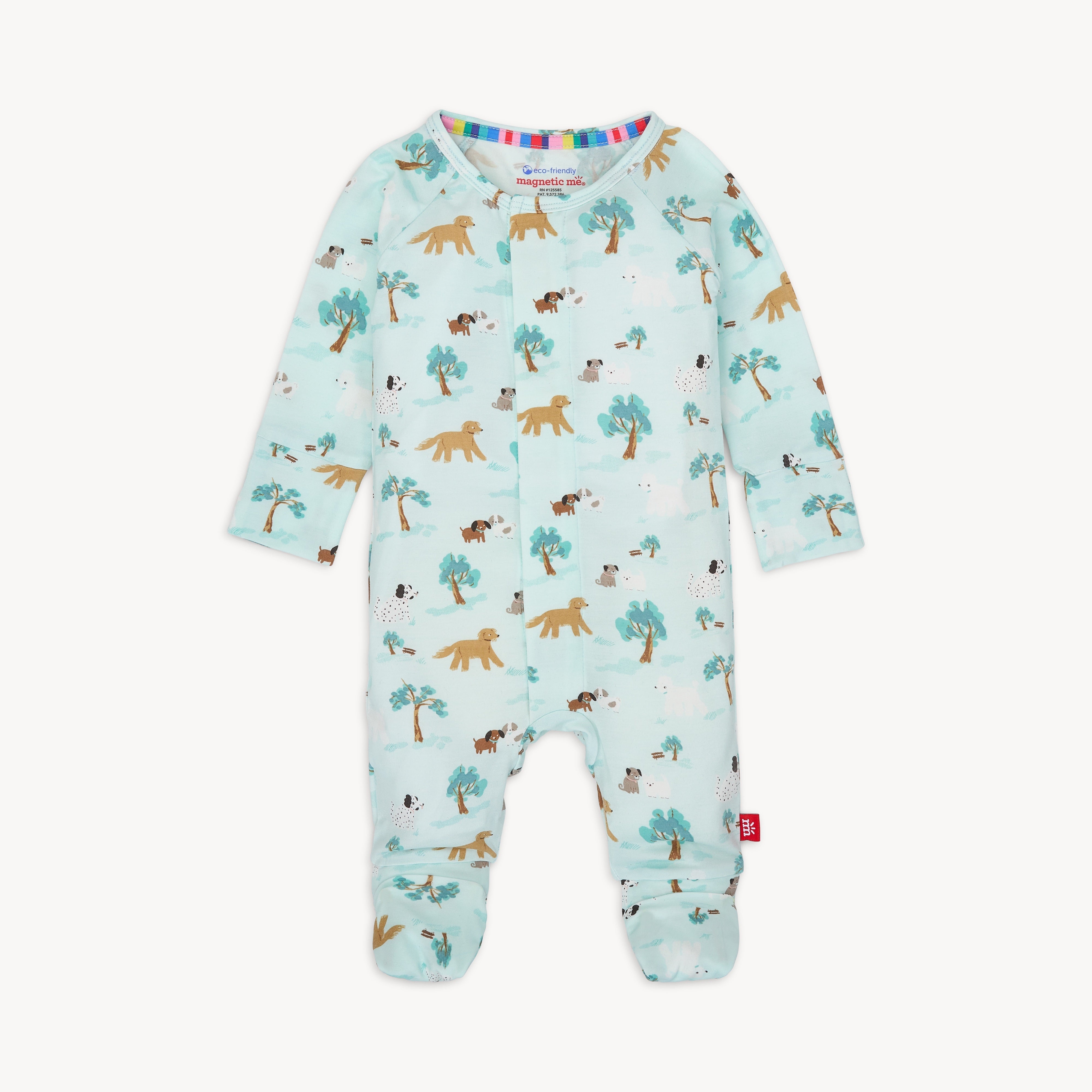 central bark modal magnetic grow with me convertible coverall - re-loved