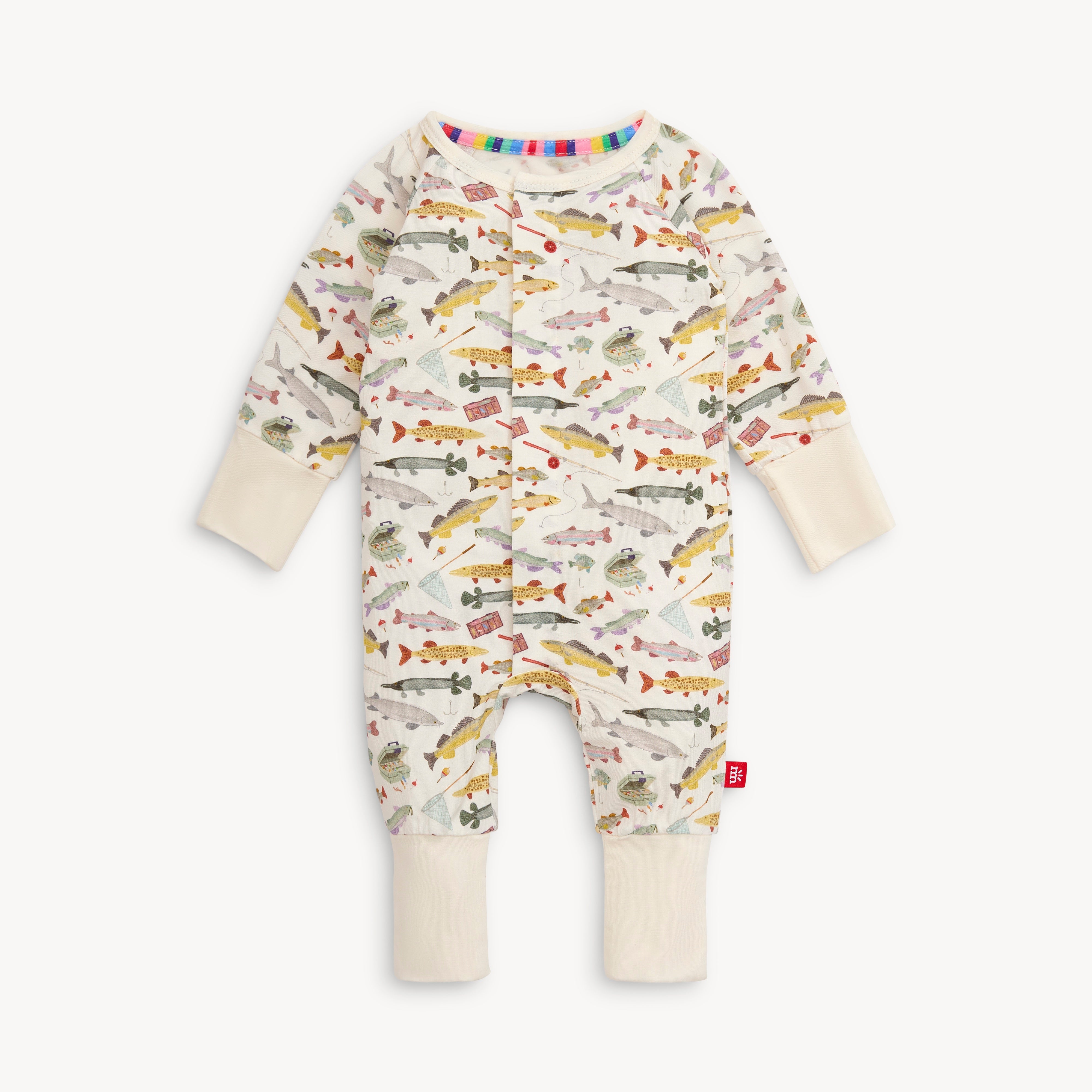 reel good time modal magnetic grow with me convertible coverall - re-loved