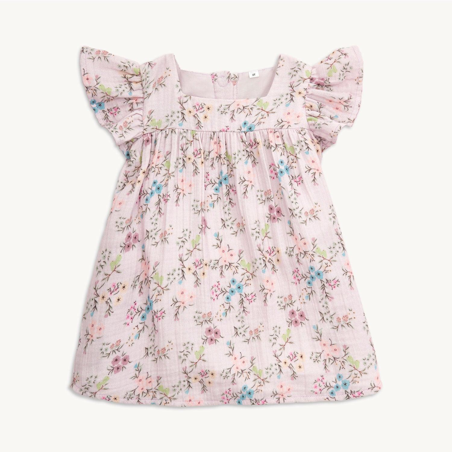 emily cotton magnetic easy peasy flutter sleeve dress - re-loved