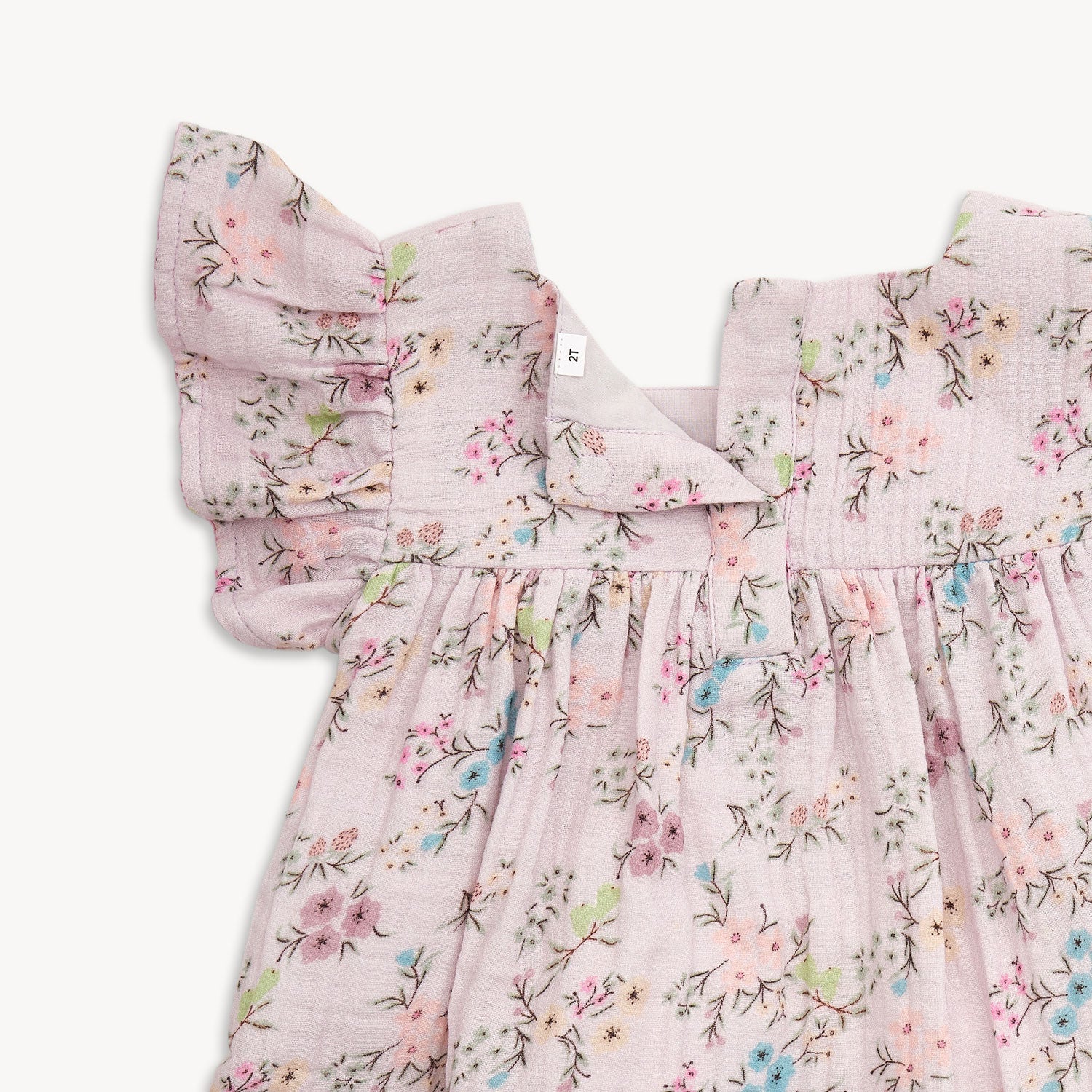 emily cotton magnetic easy peasy flutter sleeve dress - re-loved