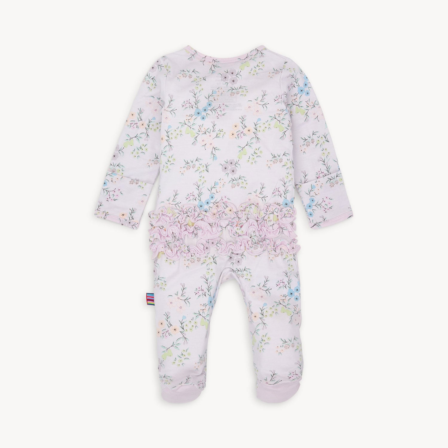 emily modal magnetic parent favorite footie with ruffle - re-loved