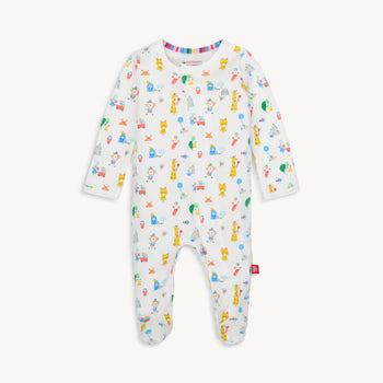 seaside sand squad organic cotton magnetic parent favorite footie