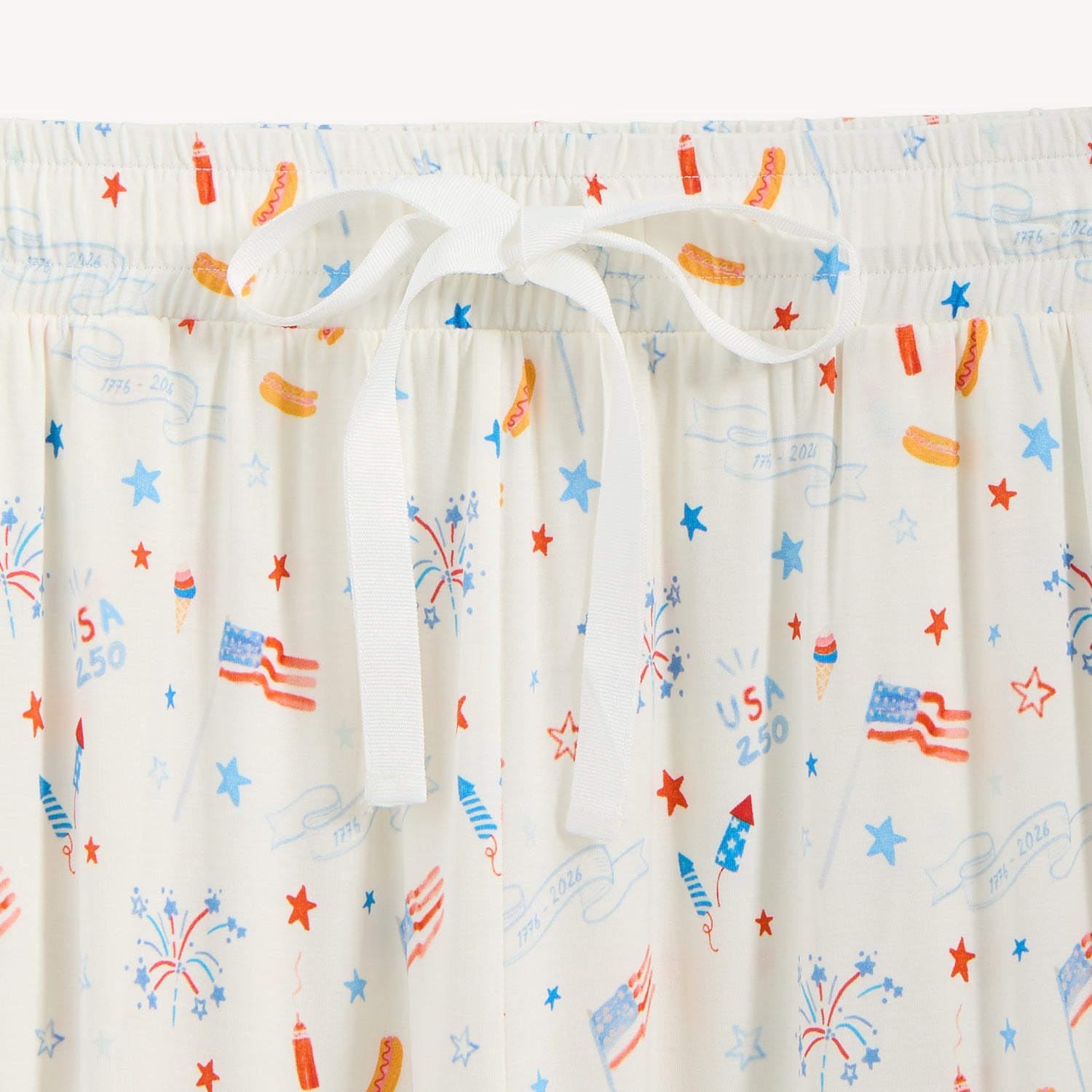 Pants with July 4th pattern, by Magnetic Me