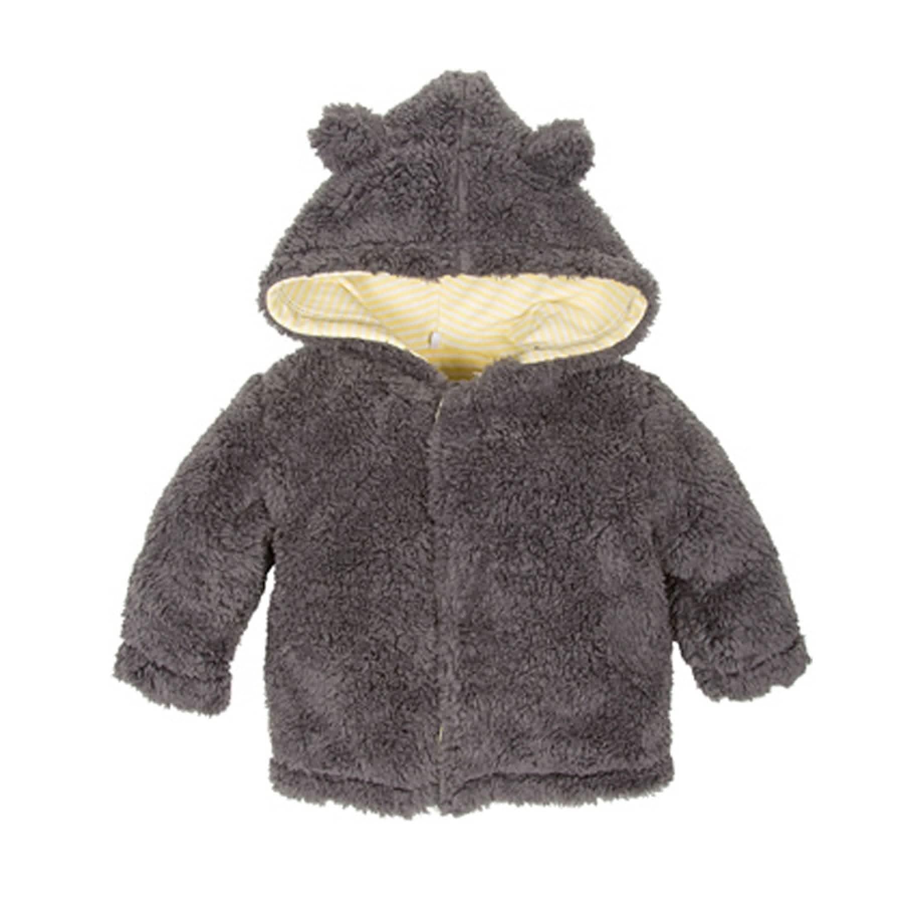 Magnetic Bears grey Fleece Pram sherpa
