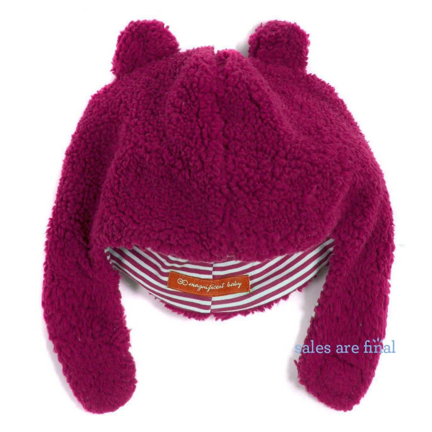 Raspberry Fleece Magnetic Hat