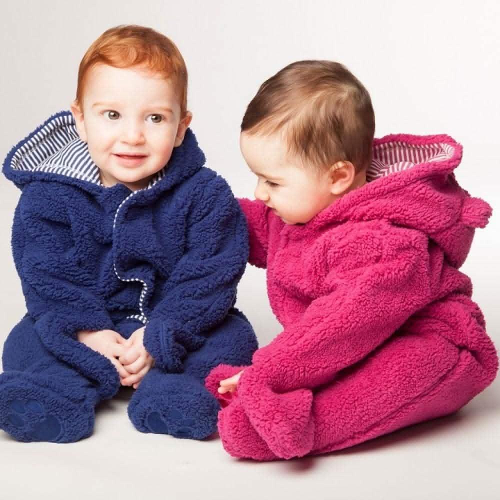 Raspberry Fleece Magnetic Mittens - re-loved