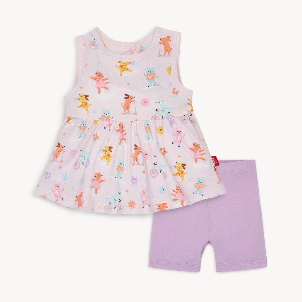 Magnetic Top & Bike Short Set