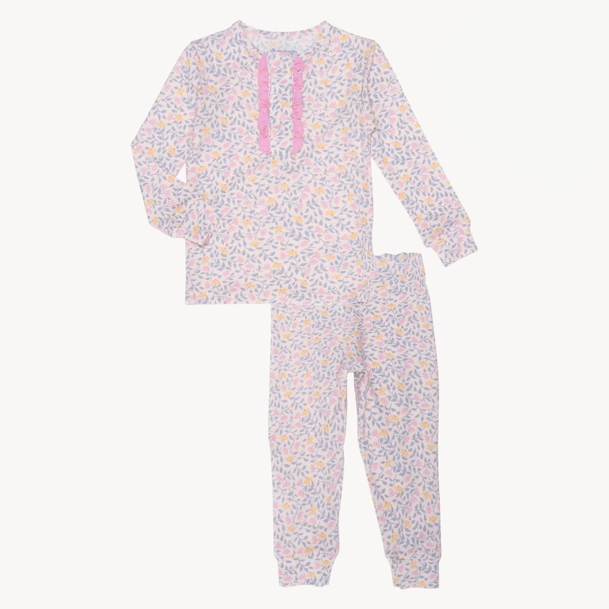amelia modal magnetic no drama pajama toddler long sleeve set