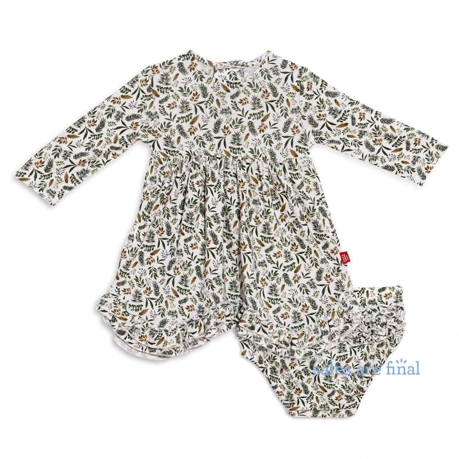 awesome balsam modal magnetic dress ruffle diaper cover - re-loved