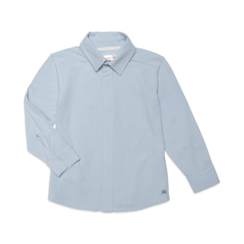 baby blue cotton magnetic oxford shirt