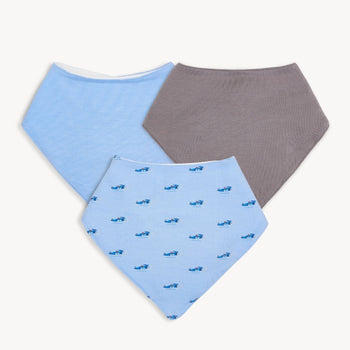 baby got track modal magnetic stay dry infant bandana bib 3-pack