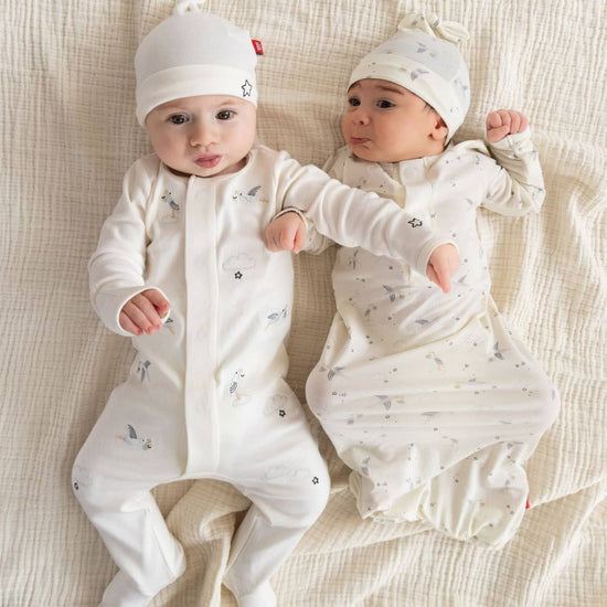 White Cloud Baby Leggings Hat Soft Organic Baby Clothes for