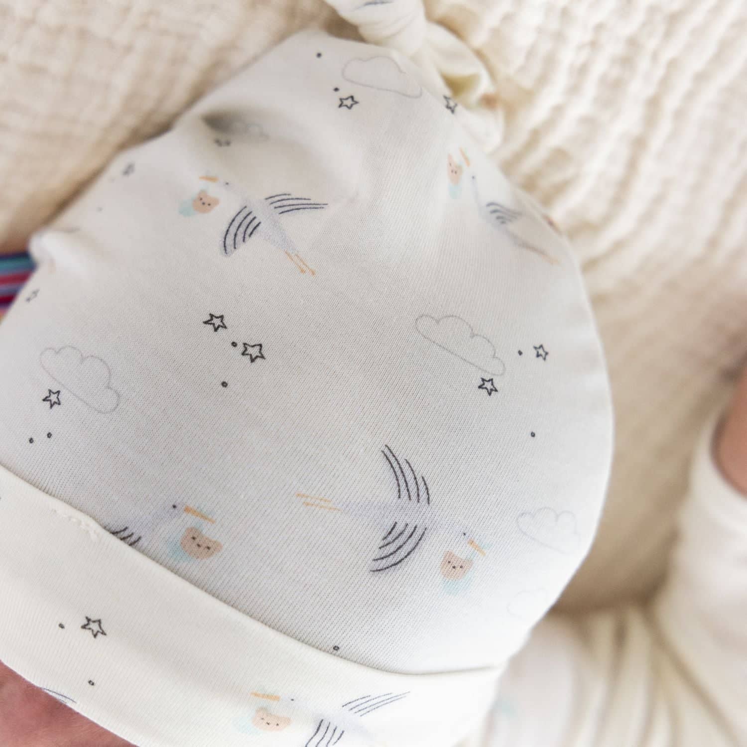 beary special delivery modal newborn hat - re-loved
