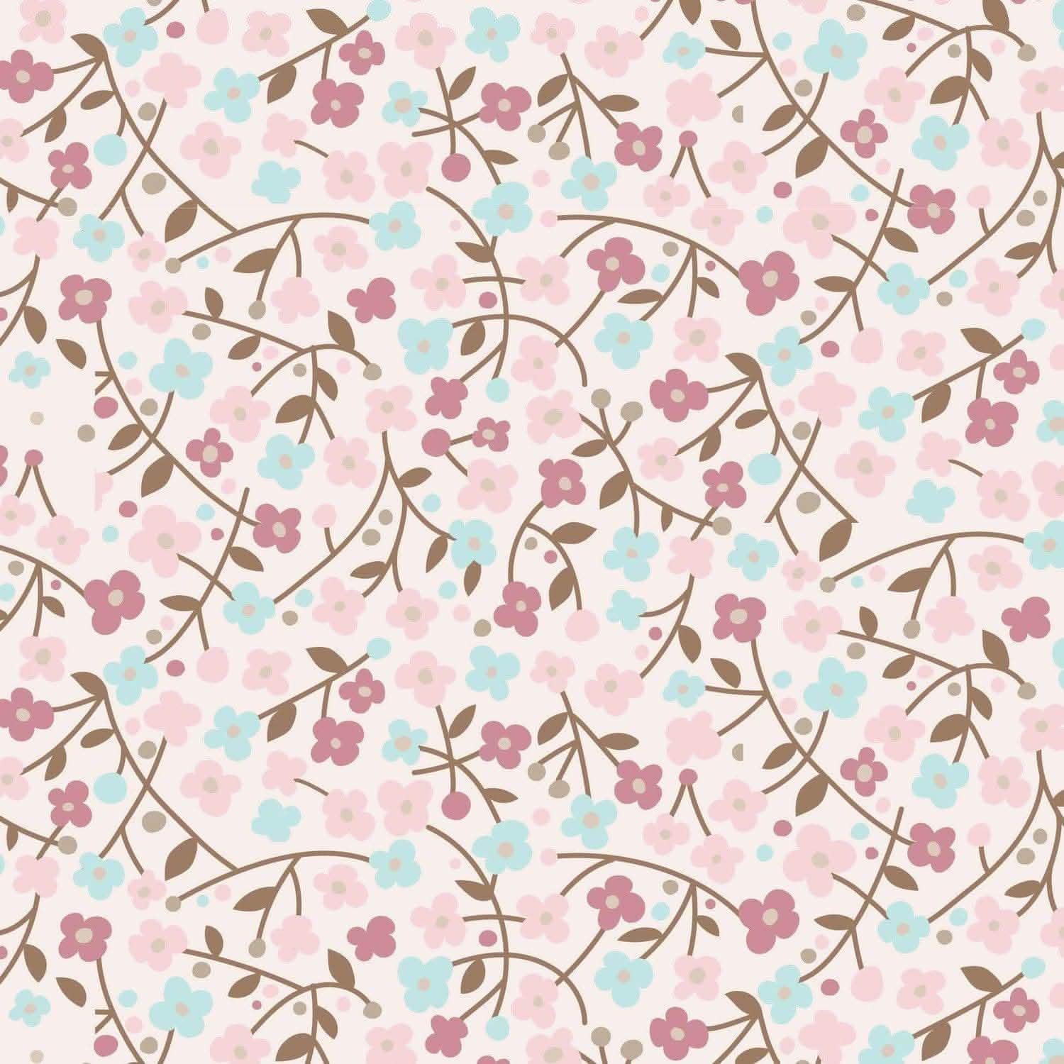 bedford floral organic cotton magnetic parent favorite footie - re-loved