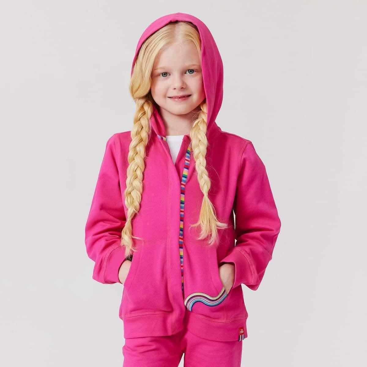 berry crush organic cotton magnetic hoodie - re-loved