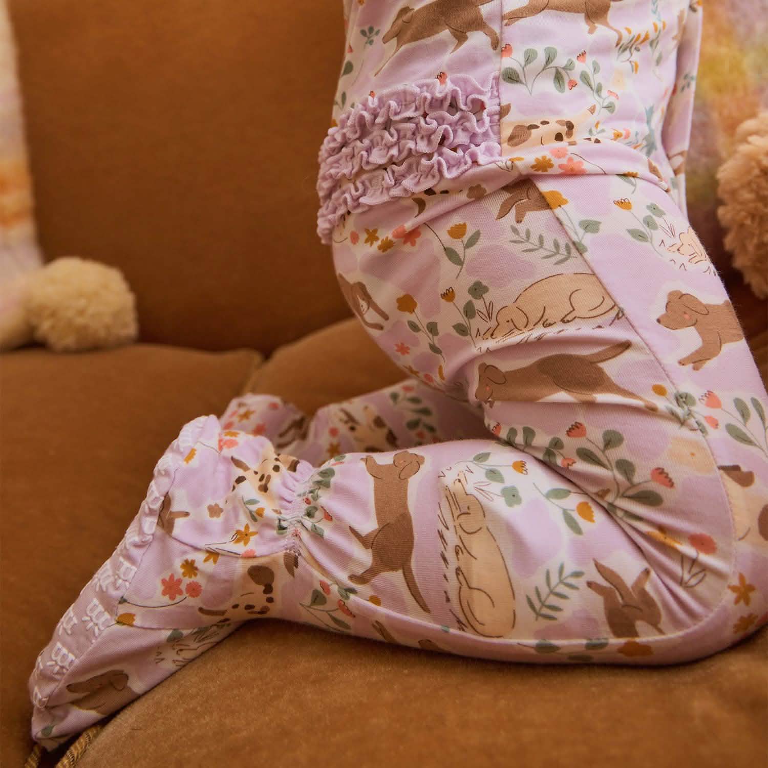 best fur end modal magnetic parent favorite footie with ruffle