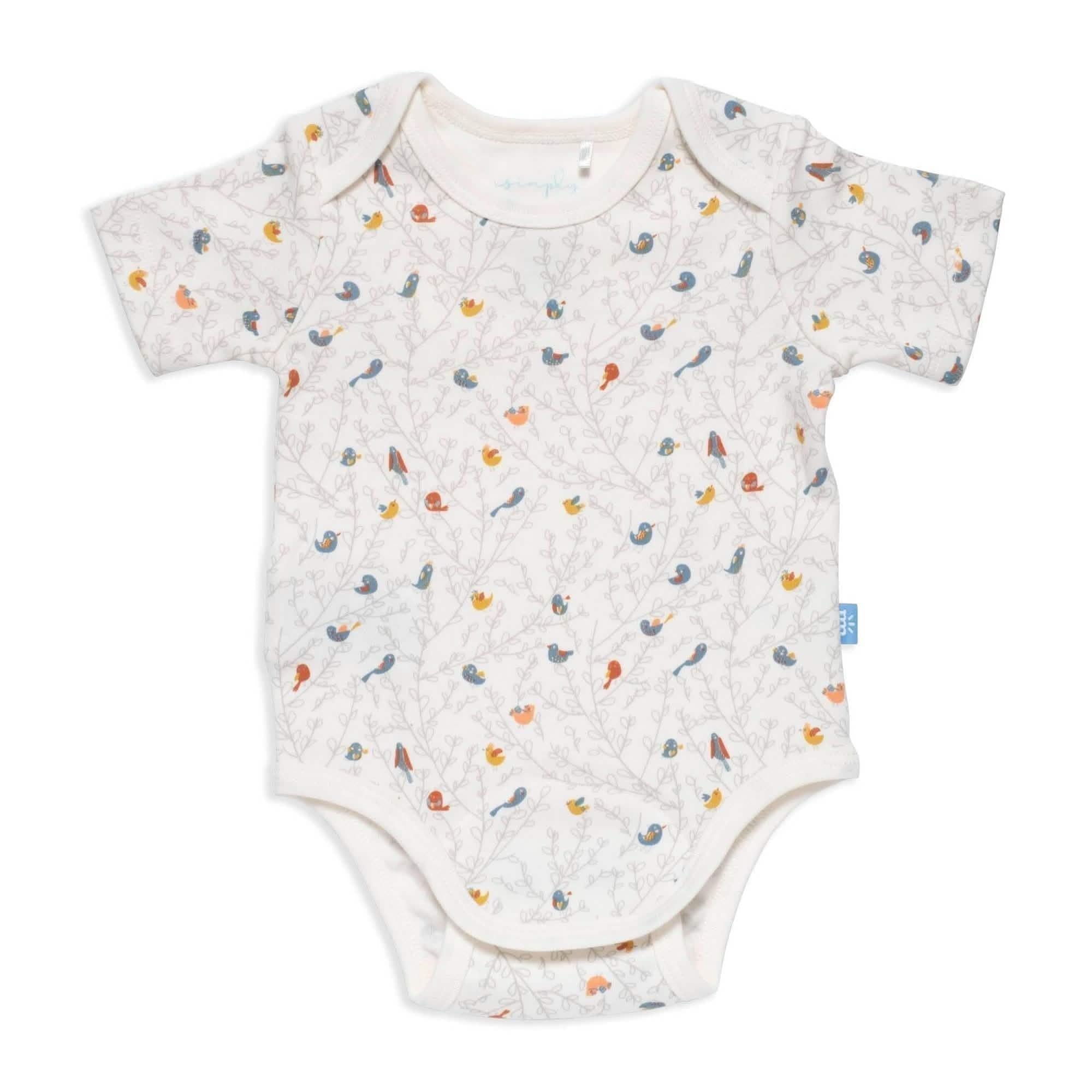 bird song organic cotton magnetic bodysuit - re-loved