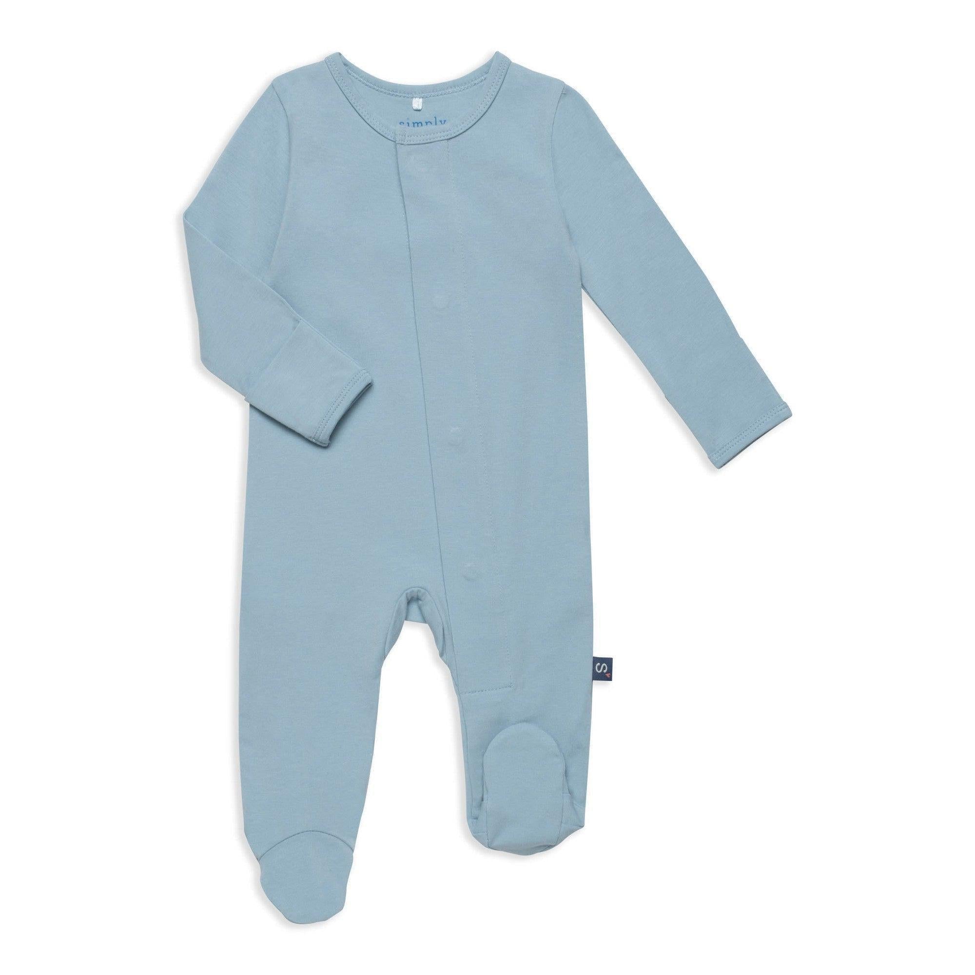 blue lake cloudstretch™ magnetic footie - re-loved