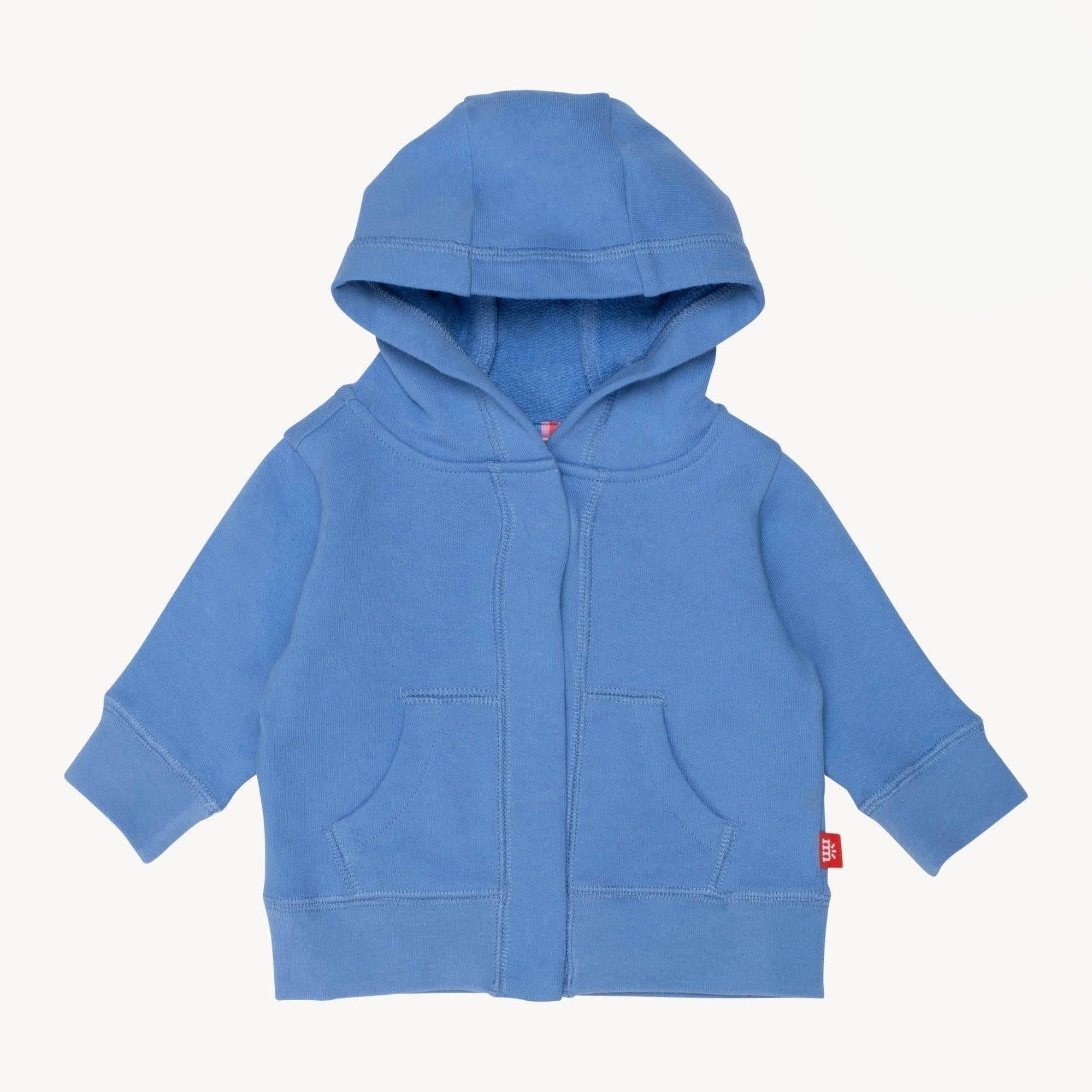 blue skies organic cotton magnetic hoodie