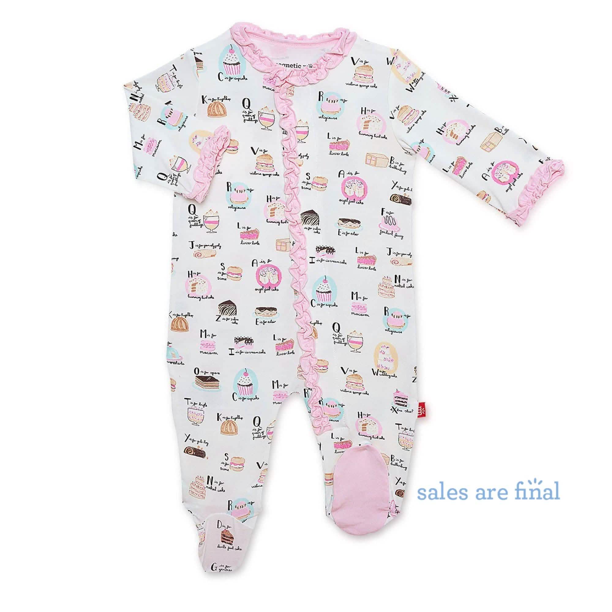 cake my day modal magnetic footie - re-loved