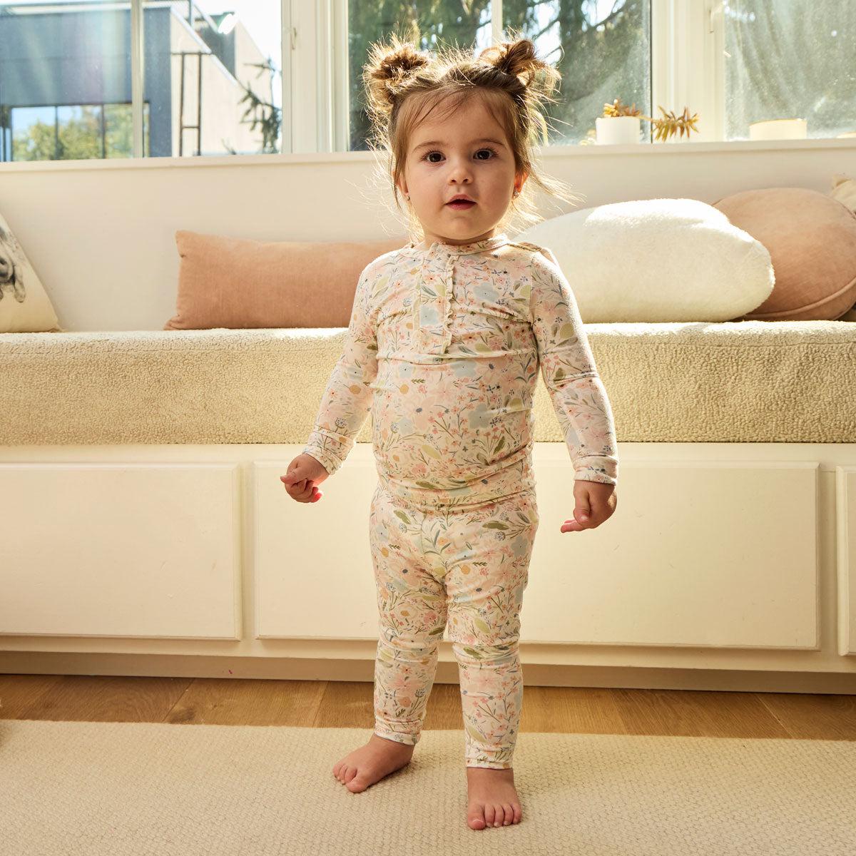 charlotte modal magnetic no drama pajama long sleeve set with ruffle-Magnetic Me