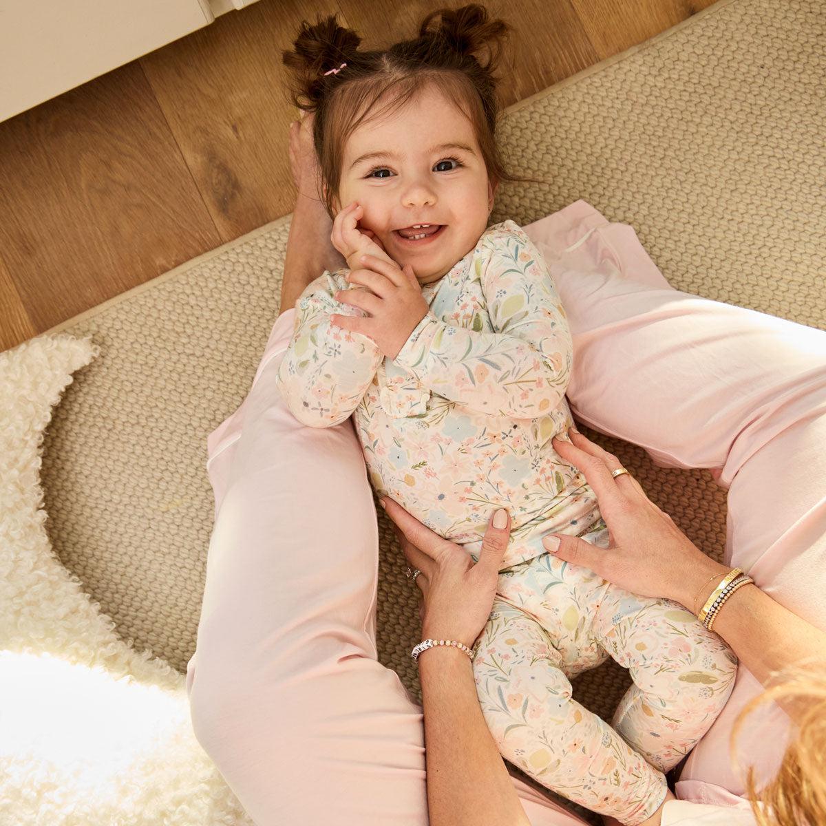 charlotte modal magnetic no drama pajama long sleeve set with ruffle-Magnetic Me
