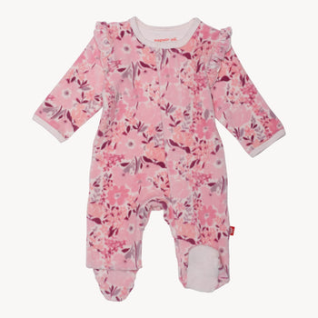 chloe velour magnetic parent favorite footie