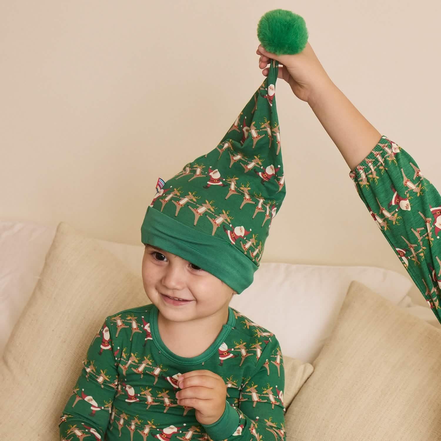 christmas can can modal pom pom hat | baby